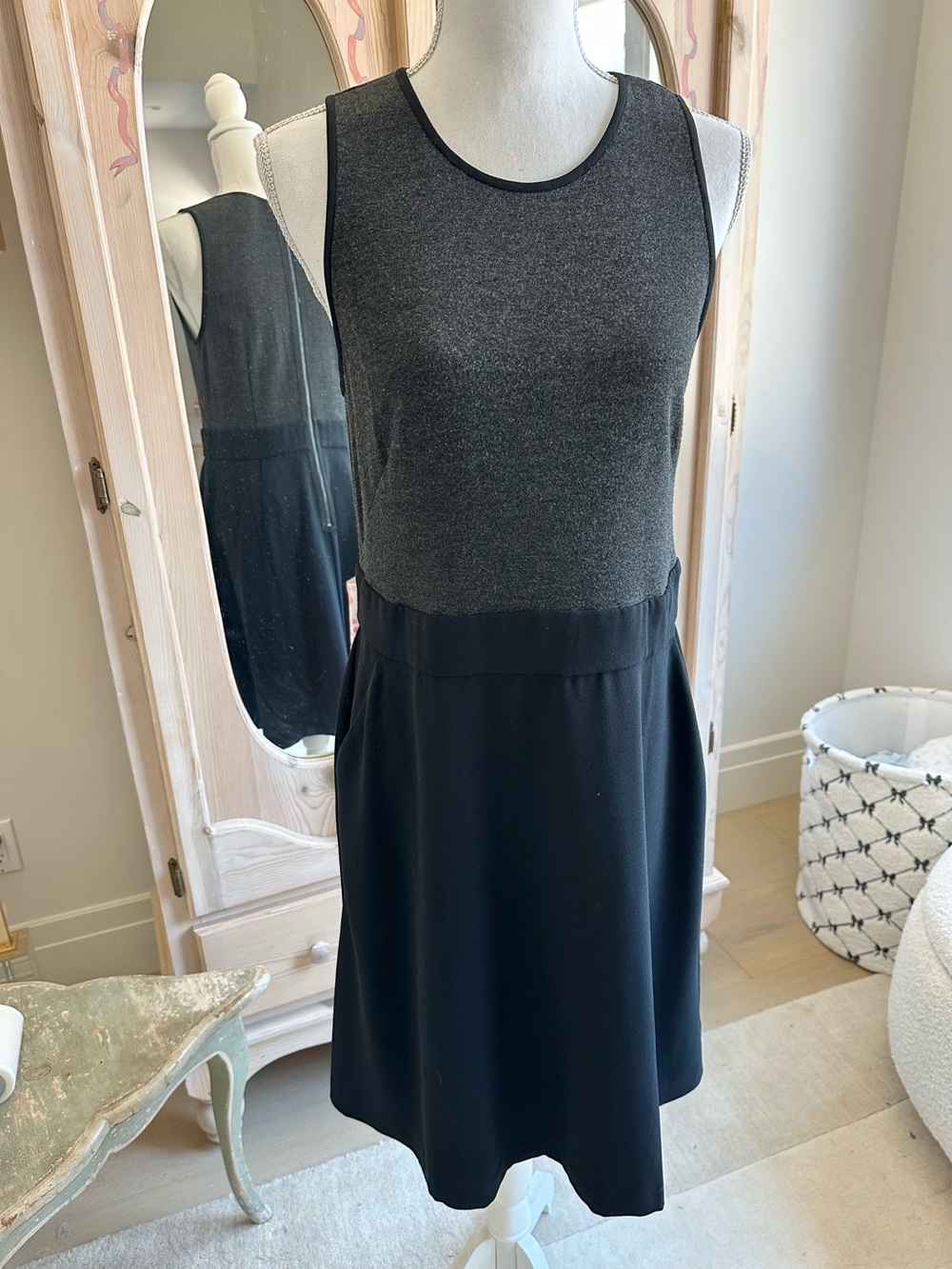 LOFT Mixed Media Tank Dress